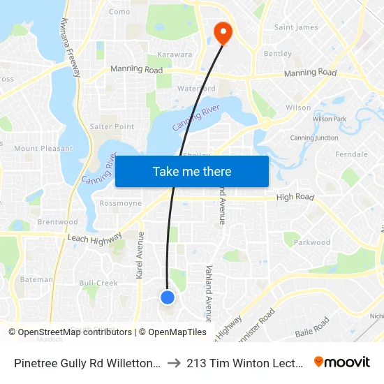 Pinetree Gully Rd Willetton Shs Stand 1 to 213 Tim Winton Lecture Theatre map