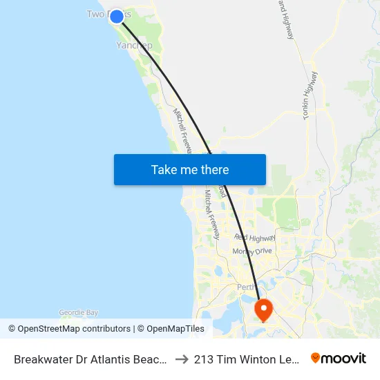 Breakwater Dr Atlantis Beach Baptist College to 213 Tim Winton Lecture Theatre map
