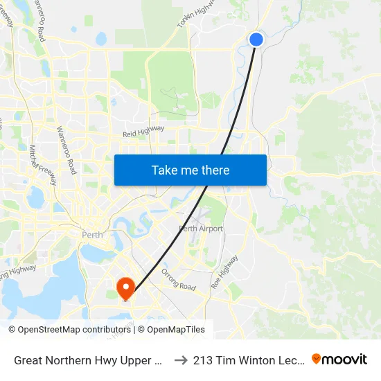Great Northern Hwy Upper Swan Primary S1 to 213 Tim Winton Lecture Theatre map