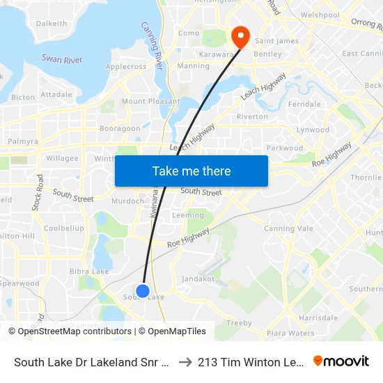 South Lake Dr Lakeland Snr High Sch - Stand 1 to 213 Tim Winton Lecture Theatre map