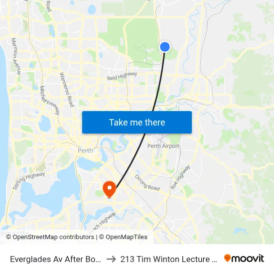 Everglades Av After Boomi Rd to 213 Tim Winton Lecture Theatre map