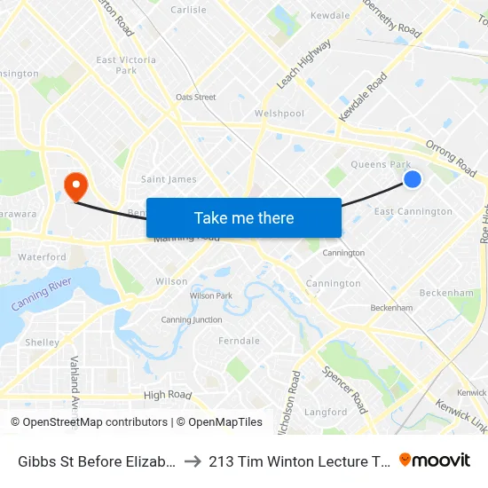 Gibbs St Before Elizabeth St to 213 Tim Winton Lecture Theatre map