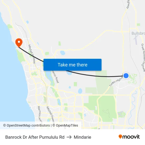 Banrock Dr After Purnululu Rd to Mindarie map