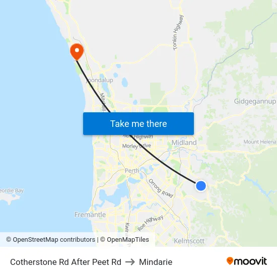 Cotherstone Rd After Peet Rd to Mindarie map