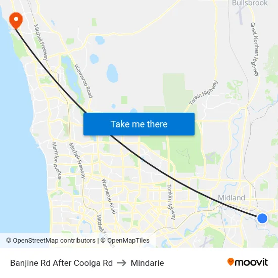 Banjine Rd After Coolga Rd to Mindarie map