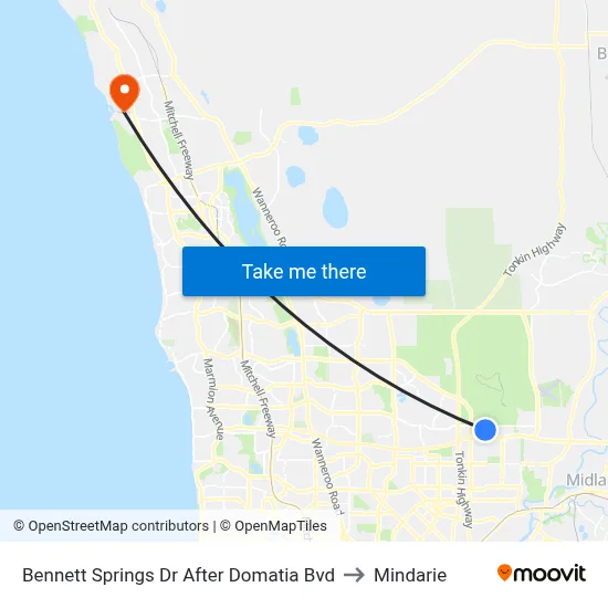 Bennett Springs Dr After Domatia Bvd to Mindarie map