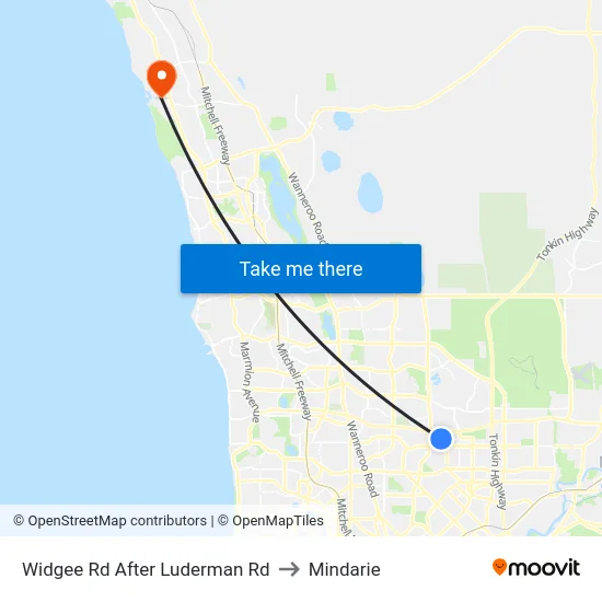 Widgee Rd After Luderman Rd to Mindarie map