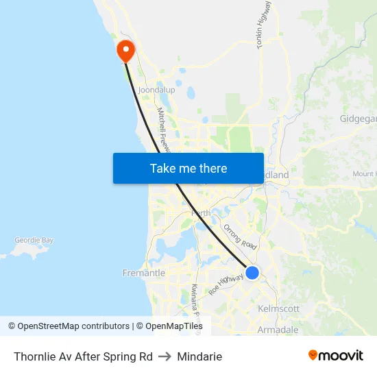 Thornlie Av After Spring Rd to Mindarie map