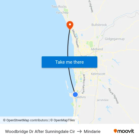 Woodbridge Dr After Sunningdale Cir to Mindarie map