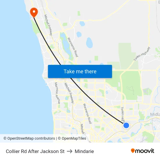 Collier Rd After Jackson St to Mindarie map
