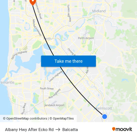 Albany Hwy After Ecko Rd to Balcatta map