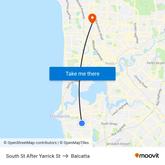 South St After Yarrick St to Balcatta map