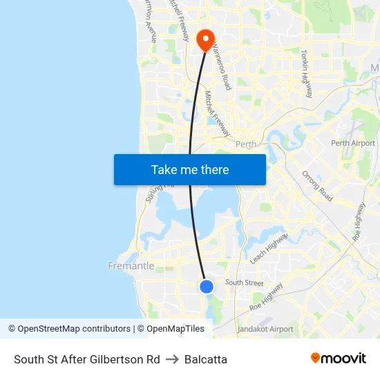 South St After Gilbertson Rd to Balcatta map