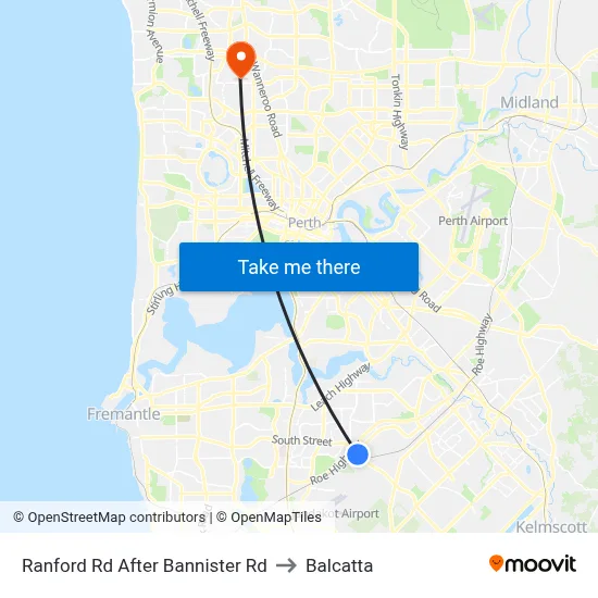 Ranford Rd After Bannister Rd to Balcatta map
