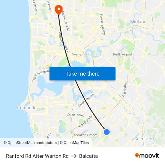 Ranford Rd After Warton Rd to Balcatta map