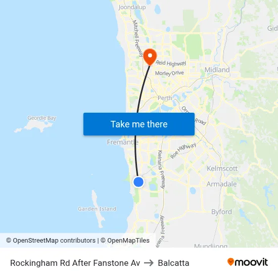 Rockingham Rd After Fanstone Av to Balcatta map