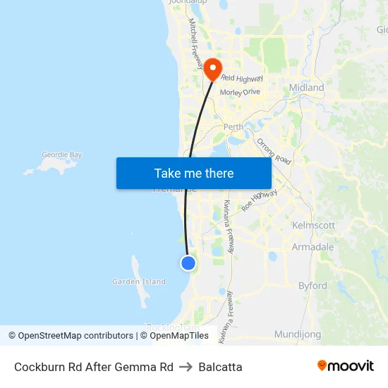 Cockburn Rd After Gemma Rd to Balcatta map