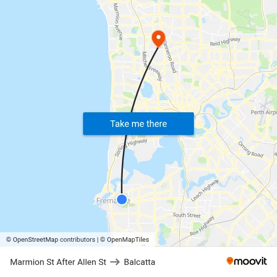 Marmion St After Allen St to Balcatta map