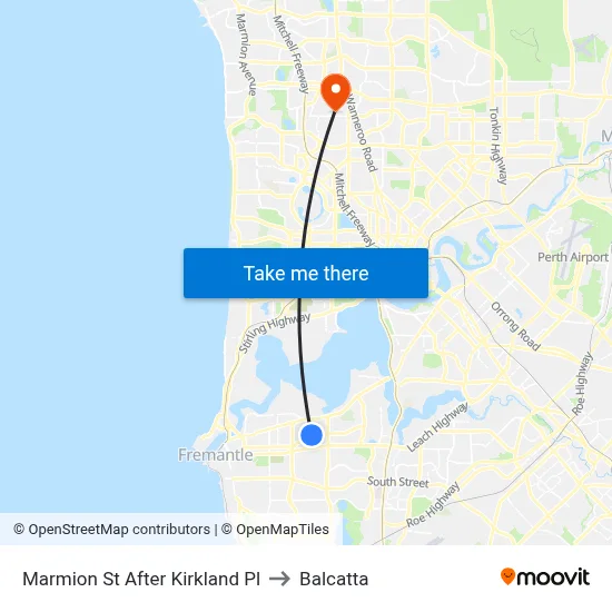 Marmion St After Kirkland Pl to Balcatta map