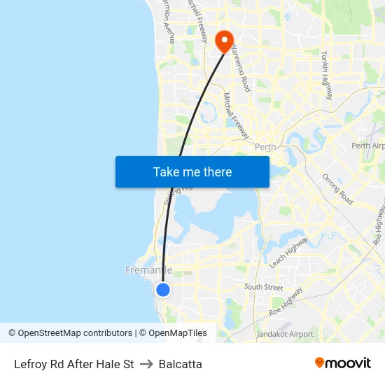 Lefroy Rd After Hale St to Balcatta map