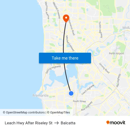 Leach Hwy After Riseley St to Balcatta map