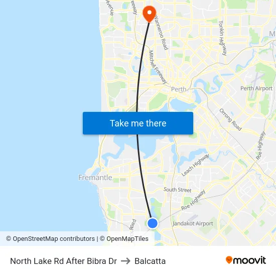 North Lake Rd After Bibra Dr to Balcatta map