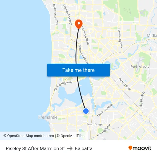 Riseley St After Marmion St to Balcatta map