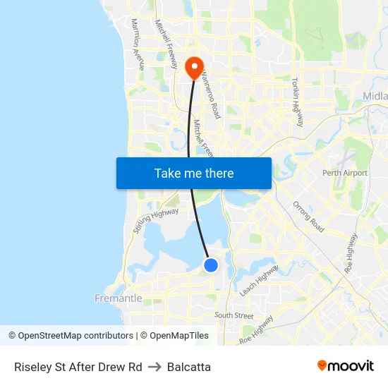 Riseley St After Drew Rd to Balcatta map