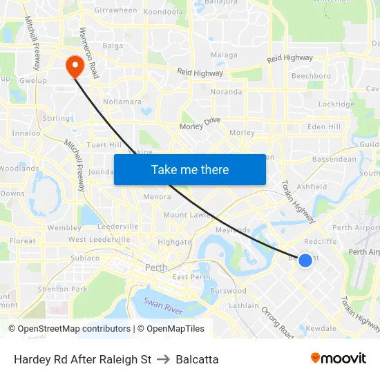 Hardey Rd After Raleigh St to Balcatta map