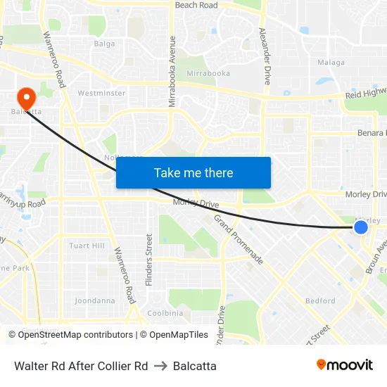 Walter Rd After Collier Rd to Balcatta map