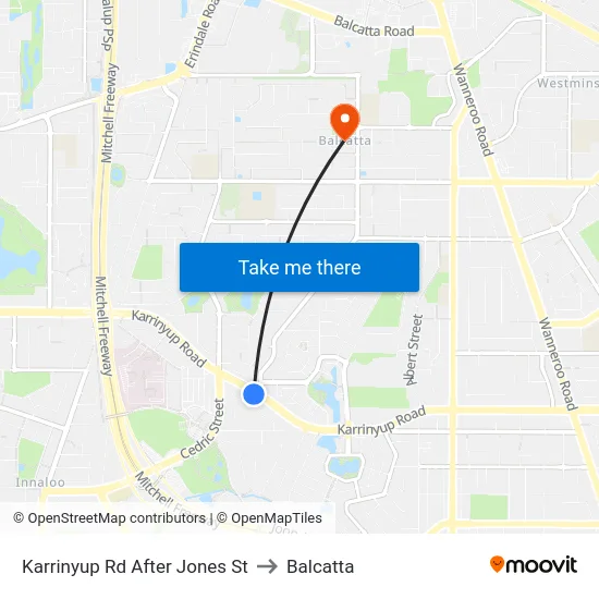 Karrinyup Rd After Jones St to Balcatta map