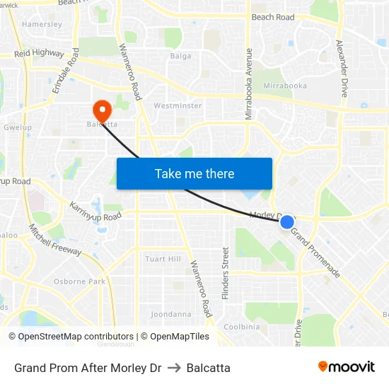 Grand Prom After Morley Dr to Balcatta map