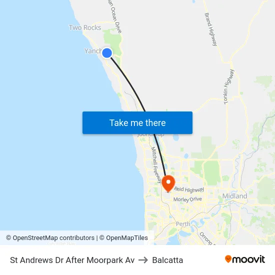 St Andrews Dr After Moorpark Av to Balcatta map