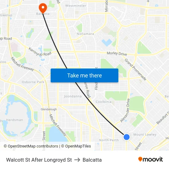 Walcott St After Longroyd St to Balcatta map