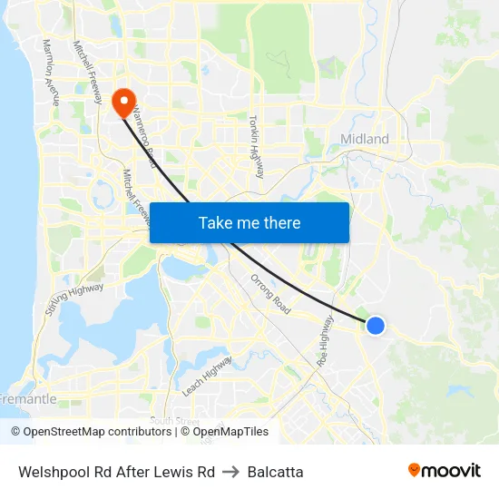Welshpool Rd After Lewis Rd to Balcatta map