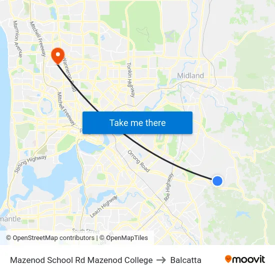 Mazenod School Rd Mazenod College to Balcatta map