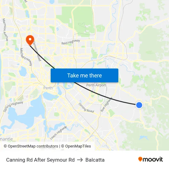 Canning Rd After Seymour Rd to Balcatta map