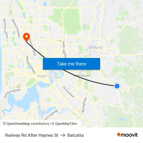 Railway Rd After Haynes St to Balcatta map