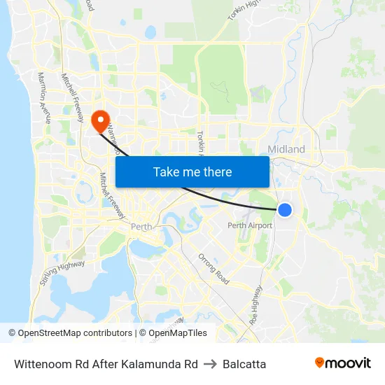 Wittenoom Rd After Kalamunda Rd to Balcatta map