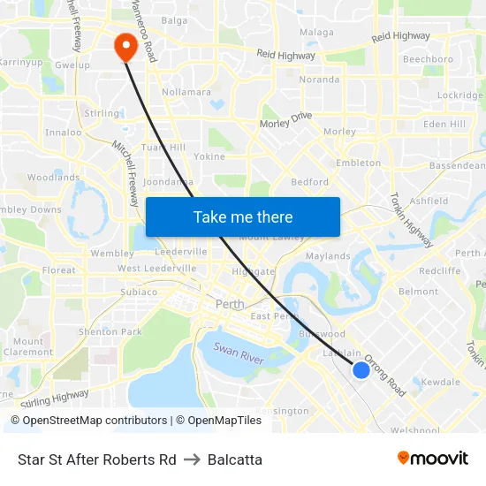 Star St After Roberts Rd to Balcatta map