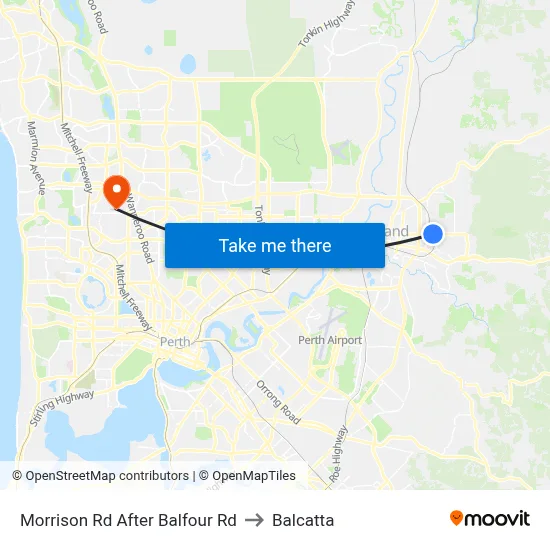 Morrison Rd After Balfour Rd to Balcatta map