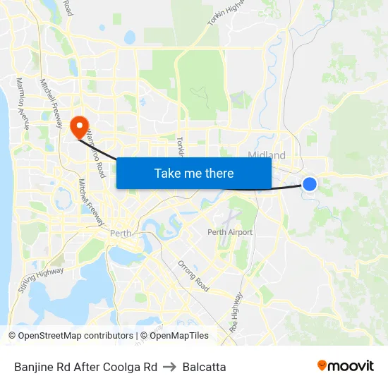 Banjine Rd After Coolga Rd to Balcatta map