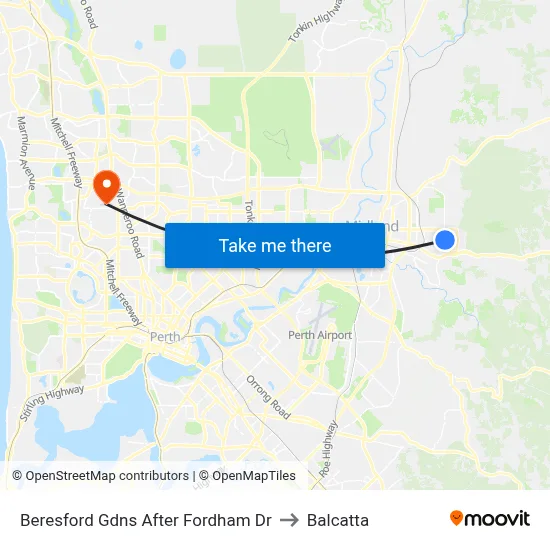 Beresford Gdns After Fordham Dr to Balcatta map