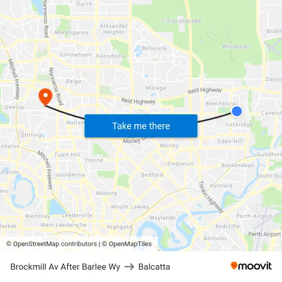 Brockmill Av After Barlee Wy to Balcatta map