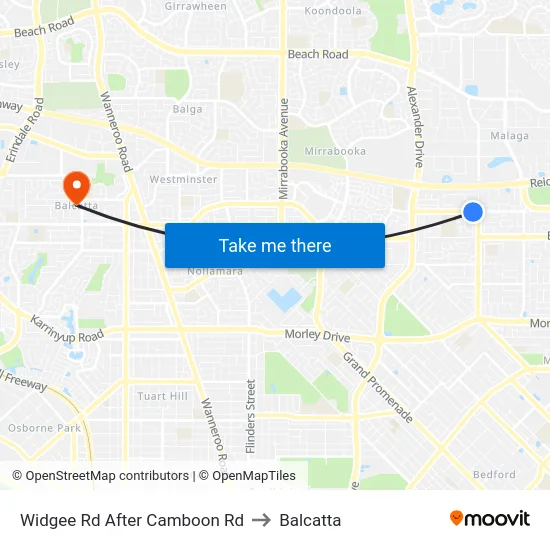 Widgee Rd After Camboon Rd to Balcatta map