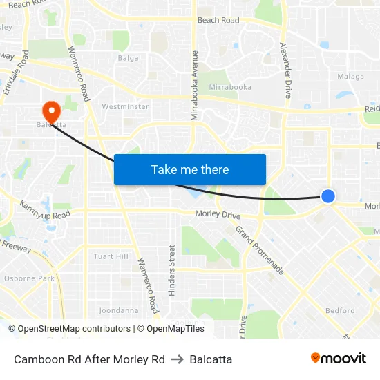 Camboon Rd After Morley Rd to Balcatta map