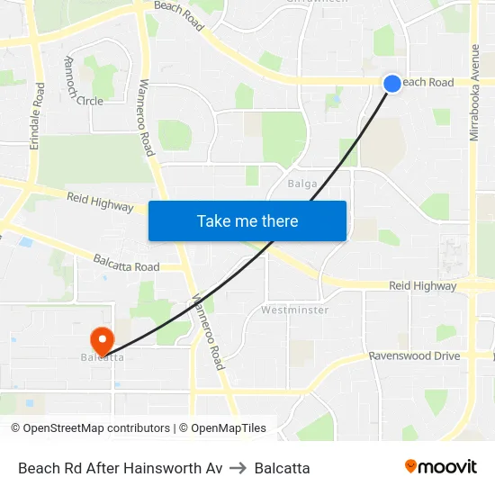 Beach Rd After Hainsworth Av to Balcatta map