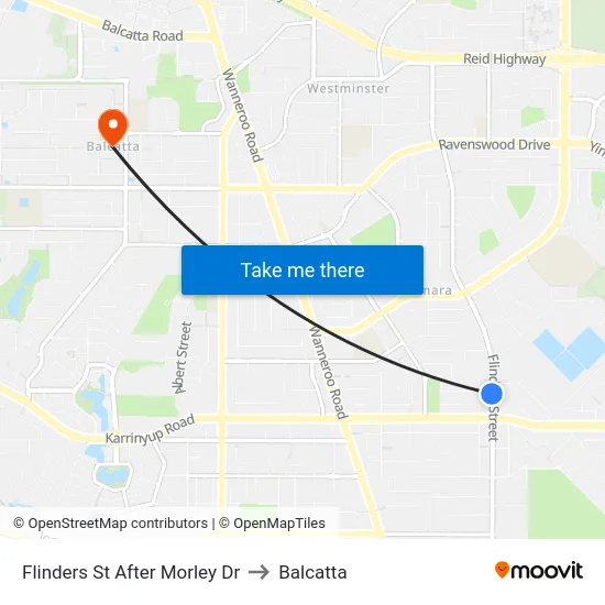 Flinders St After Morley Dr to Balcatta map