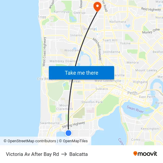 Victoria Av After Bay Rd to Balcatta map