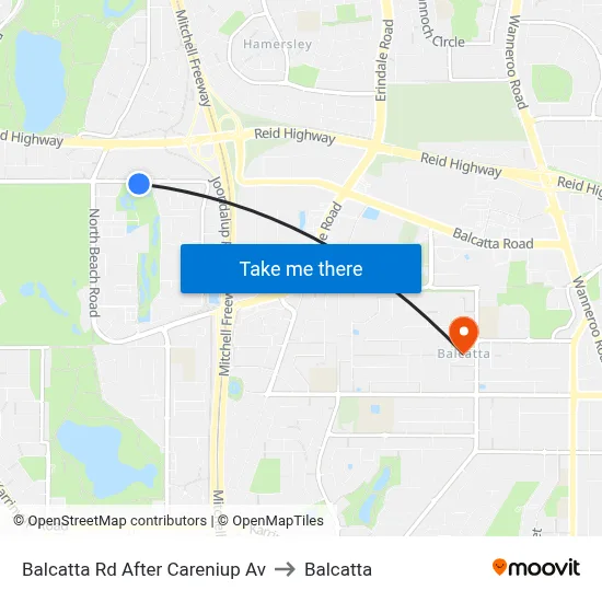 Balcatta Rd After Careniup Av to Balcatta map